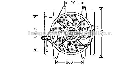 AVA QUALITY COOLING ventiliatorius, radiatoriaus CR7505